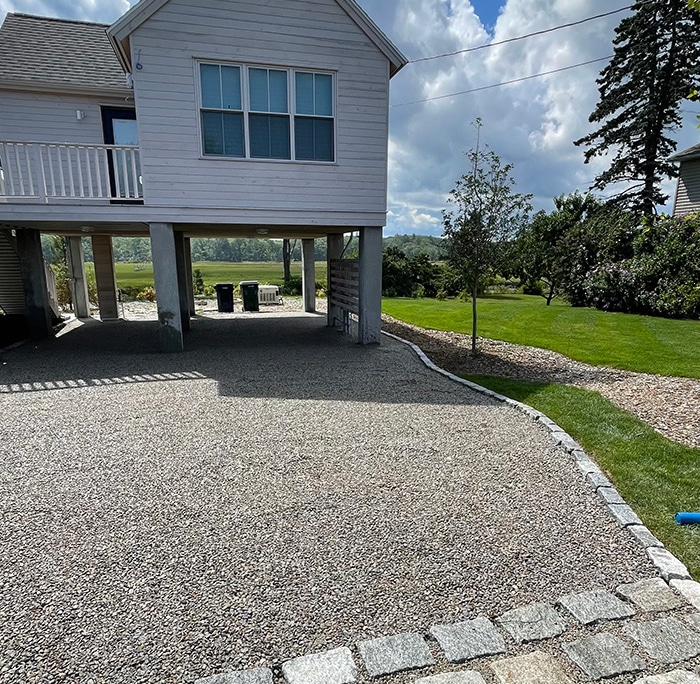 Affordable stone driveway